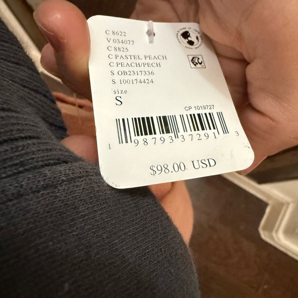 NEW NWT Free People Movement Score Board Pants Small Pastel Peach - Picture 3 of 6